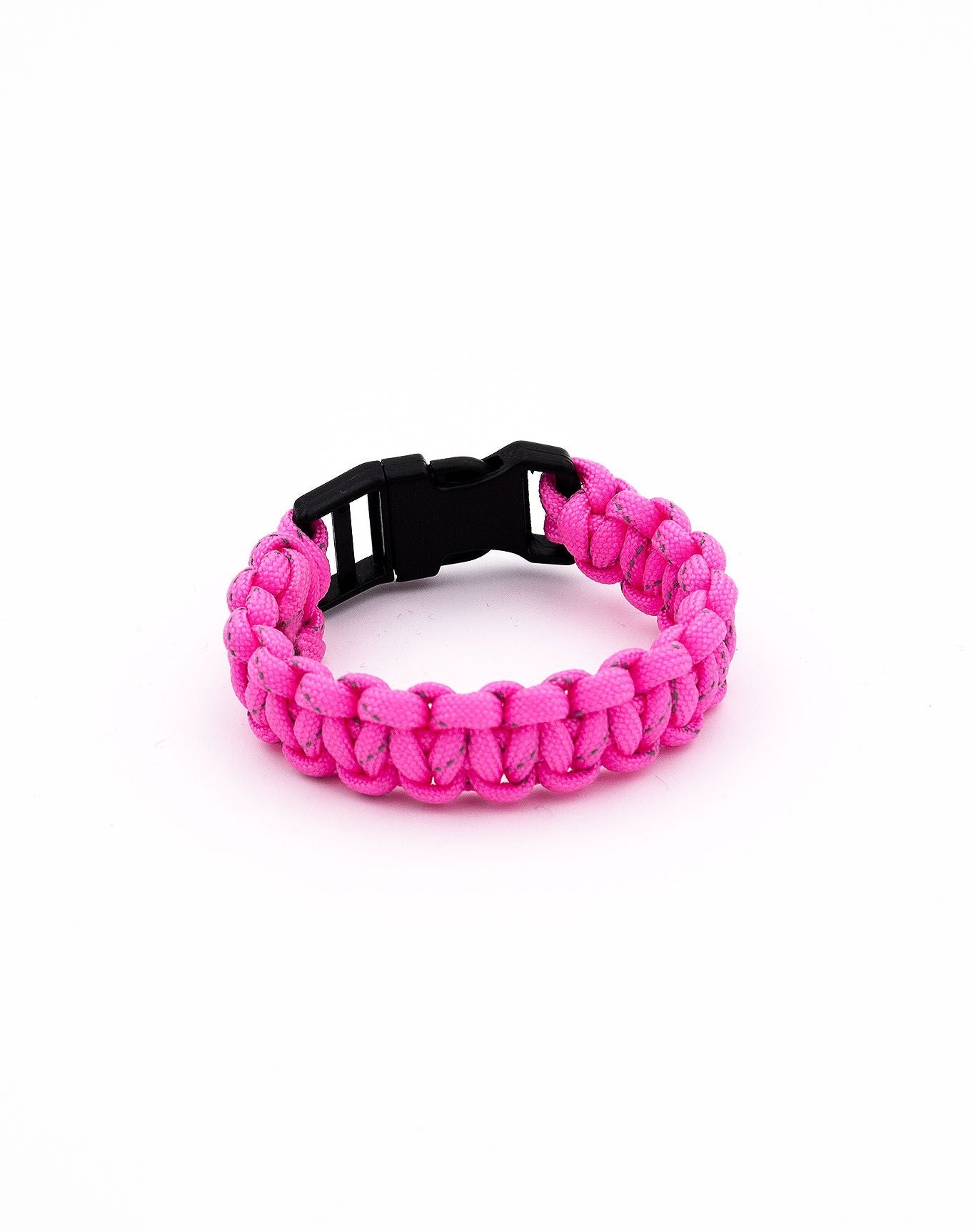 Paracord Armband pink gemustert dick - "ich fühle mich geliebt" - hallokindershop