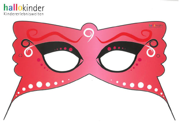 Myleens Faschingsmaske in rot/rosa