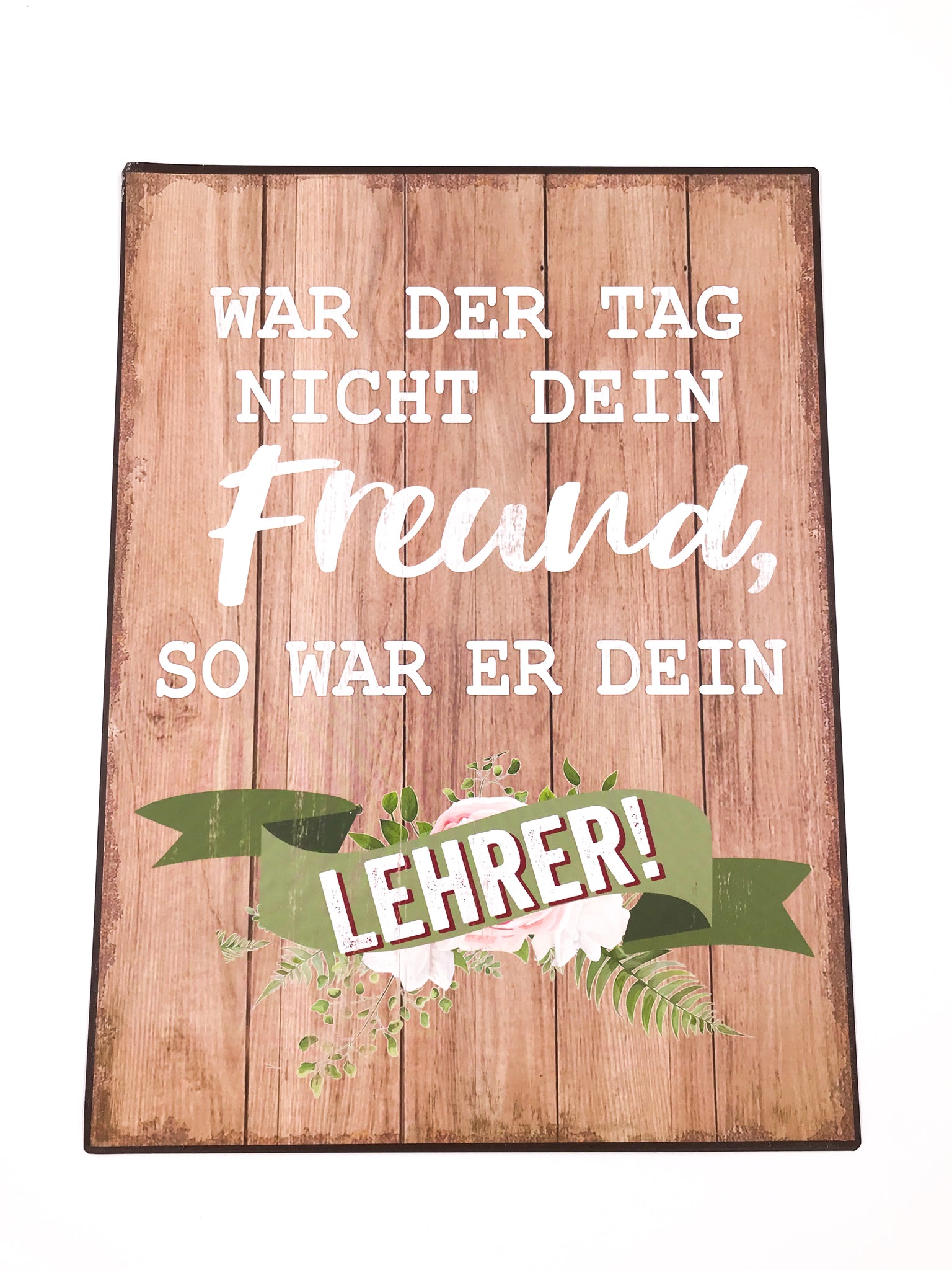 Deko Metall - Schild groß mit Spruch "Freund" - hallokindershop