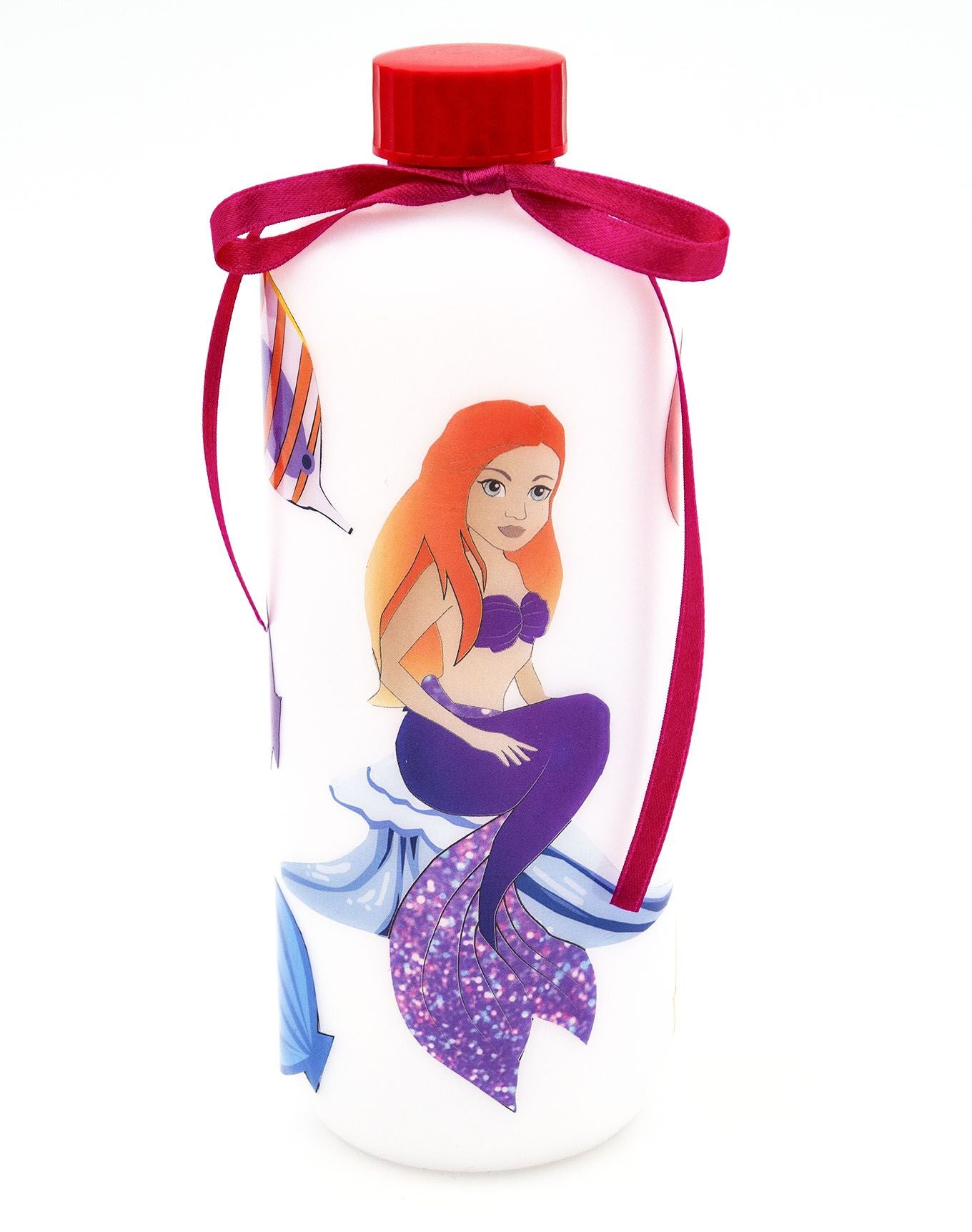 PET - Trinkflasche mit Meerjungfrauenmotiven zum Aufkleben - hallokindershop
