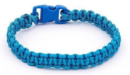 Paracord Armband Blau dünn - "Armband der Liebe" - hallokindershop