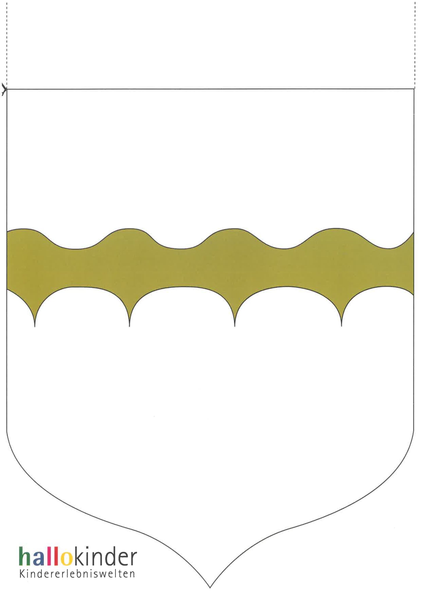 Wappen / Schutzschild für tapfere Ritter - hallokindershop